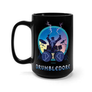 Drumbledore Black Mug 15oz