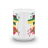 Root Rock Reggae Rasta Drum Mug