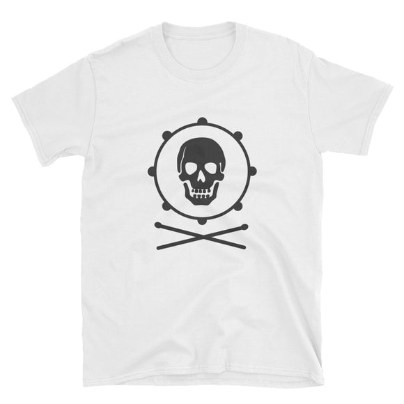 Percussion Pirate Short-Sleeve Unisex T-Shirt (White)