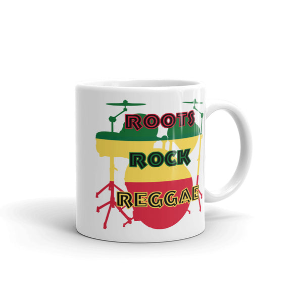 Root Rock Reggae Rasta Drum Mug