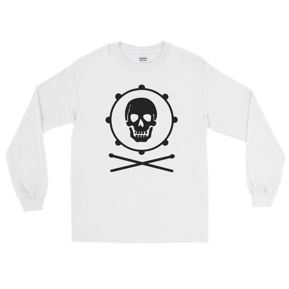 Percussion Pirate Long Sleeve T-Shirt (Black Logo)