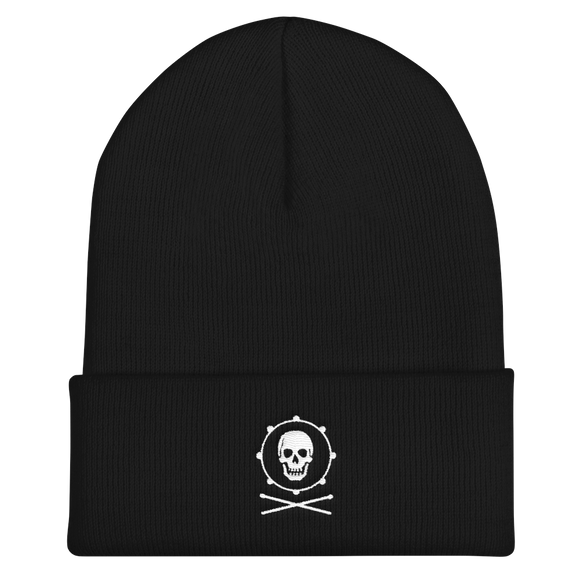 Percussion Pirate Cuffed Beanie Black