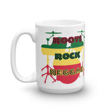 Root Rock Reggae Rasta Drum Mug