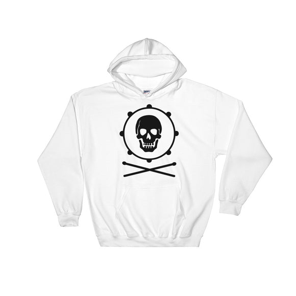 Percussion Pirate Hooded Sweatshirt Big Logo (White)